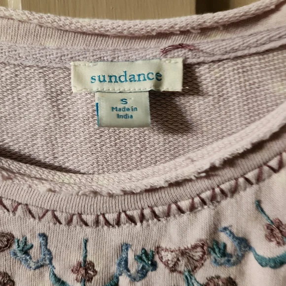Sundance Zinnia Embroidered Sweatshirt Size Small - Picture 4 of 7